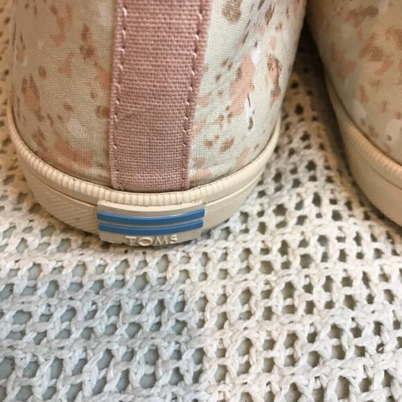 TOMS CAMARILLO HIGH TOP SNEAKERS FLORAL CANVAS WOMENS SIZE 11 - Picture 3 of 10